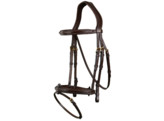 Flash noseb Bridle Brown Cob DC