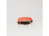 Dog collar Jacquard neon orange M/L 58cm