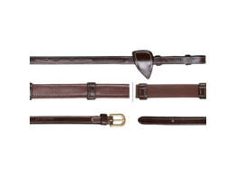 Dyon Collection 5/8 Hunter Reins with 7 Leather Loops