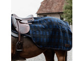 Riding rug Heavy Fleece checked navy L