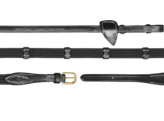 Dyon Collection 5/8 Web Reins with 9 Leather Loops