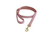 Dog lead wool light rose 120cm