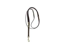 Dog Lead velvet leather brown 120cm