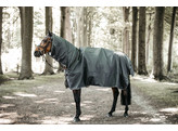 Horse rain coat Grey M  125-140 