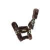 Sheepskin shipping halter brown Cob