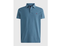 Embroidery logo polo men petrol M