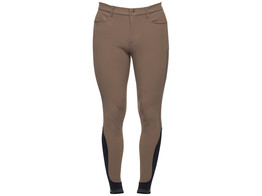 Embossed silicone stripe breeches men taupe