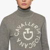 Cashmere Blend CT Jacq. Orbit Turtleneck Sweater woman light grey L