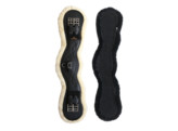 Sheepskin anatomic short girth black 60  2 sheepskins 