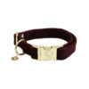 Dog Collar corduroy bordeaux XL 45-75cm