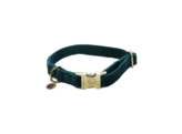 Dog Collar velvet emerald L 42-68cm