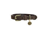 Dog Collar velvet leather M 50cm