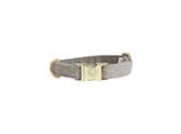 Dog Collar wool beige L 42-68cm