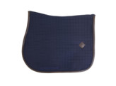 Color edition Leather saddle pad pony Navy