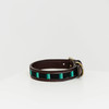 Dog Collar Handmade Pearls black S 36-42cm