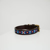 Dog Collar Handmade Pearls blue S 36-42cm