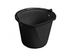 Flat back bucket 18L black