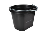Flat back bucket Black 12 L