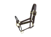 Leather rope halter Full