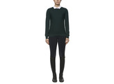 Wool knit boat neckline sweater women