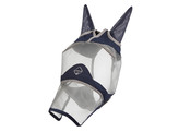 Arm. Shield Pro Fly Mask  Nose   Ears  Navy/Grey XL
