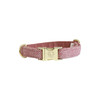 Dog Collar wool light pink  XXS 18-26cm