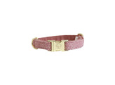 Dog Collar wool light pink  XXS 18-26cm