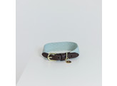 Dog collar Jacquard light blue M/L 58cm