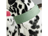 Dog collar Jacquard olive green M 50cm