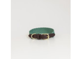 Dog collar Jacquard olive green M 50cm