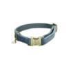 Dog Collar velvet light blue M 36-52cm