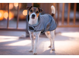 Dog coat reflective/waterproof grey SM 42