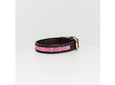 Dog Collar Handmade Pearls pink XL 60-68cm