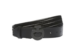 CT Man total black buckle belt