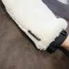 Sheepskin grooming glove naturel